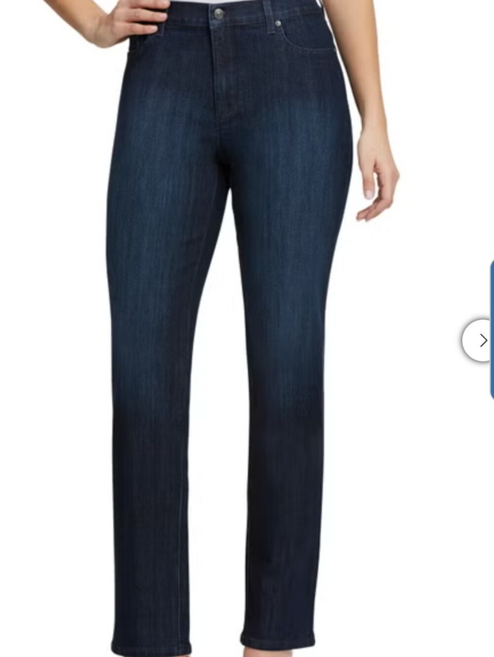 Gloria Vanderbilt Amanda Stretch Denim Jeans, Dark Blue, Size Petite 6